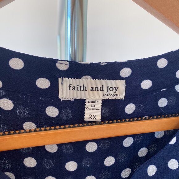 Navy sleeveless long blouse - Picture 5 of 6